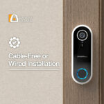 Timbre Con Vídeo Argomtech Vision 2 Wifi Full Hd 1080p Ip65 Color Blanco