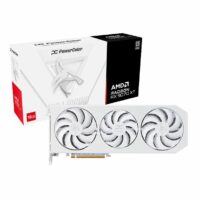 Placa de Video AMD Radeon RX 9070 XT 16GB GDDR6 Powercolor Hellhound Spectral White