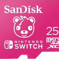 Tarjeta de Memoria Sandisk MicroSDXC 256GB UHS-I Card C10 U3 100Mb for Nintendo Switch Fortnite Edition
