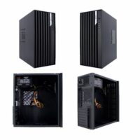 Gabinete Teros TE-1036S Mid Tower Fans 120cm c/Fuente 250W Black