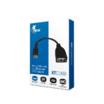 Adaptador Xtech, Micro Usb macho a Usb-a hembra, 1