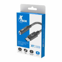 Adaptador Xtech, Usb C macho a 3,5mm Auricular , L