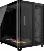 Gabinete CORSAIR ARGB AIR 5400 RS-R Mid Tower con triple cámara Negro