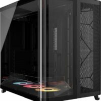 Gabinete CORSAIR ARGB AIR 5400 RS-R Mid Tower con triple cámara Negro
