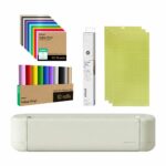 Cricut Explore 5, Vinilo Permanente Arcoiris x50hojas, Vinilo rollo Arcoiris x10, Cinta Transferencia, Tapete STD x3