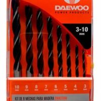 Kit De 8 Mechas Daewoo Dwkit8w Para Madera Tamaños 3 Al 10