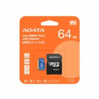 Tarjeta de Memoria ADATA Premier microSDXC 64GB UHS-I U1 A1 V10 100MB/s c/adaptador