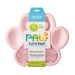 Petdreamhouse 586620 Mini Cuenco De Alimentacion Lenta Paw Y Alfomb Ivory