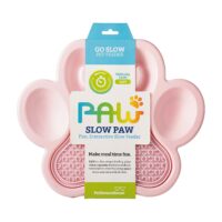 Petdreamhouse 586620 Mini Cuenco De Alimentacion Lenta Paw Y Alfomb Ivory