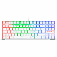 Teclado Redragon Kumara K552 RGB Blanco