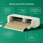 Kit Esencial Cricut Explore 5 Con Vinilo Removible Tapetes y Cinta de Transferencia