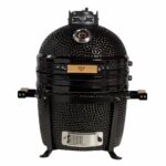Parrilla Kamado Bbq Grill Kadu K15 Ahumador Ceramico Gris Oscuro con funda