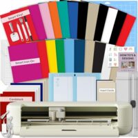 Kit Esencial Cricut Explore 5 Con Vinilo Metalizado y Multicolor Tapetes y Cinta de Transferencia