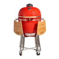 Parrilla Kamado Bbq Grill Kadu K27 Ahumador Ceramico Rojo
