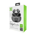 AURICULAR KLIPXTREME EDGEBUDS CANC SONIDO C IND LED  22HS  TWS IPX4 NEGRO  (KTE-755BK)
