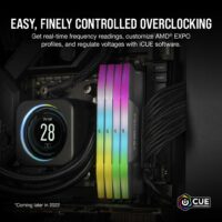Memoria DDR5 Corsair 16Gb (2x8Gb) 6000 MHz Vengeance RGB AMD EXPO & Intel XMP CL36