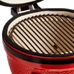 Parrilla Kamado Bbq Grill Kadu K14 Ahumador Ceramico Rojo con funda