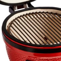 Parrilla Kamado Bbq Grill Kadu K14 Ahumador Ceramico Rojo con funda