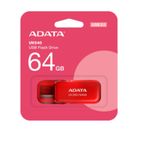 Pen Drive ADATA UV240 64GB USB 2.0 RED