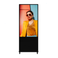 Cartel Digital Vertical Hikvision DS-D6055UN-D/S  soporte p/Suelo 55"