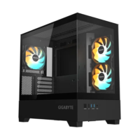 Gabinete Gigabyte C201 Panoramic TG x2 Mid-Tower Fan ARGB x3 Black (5832)