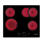 ANAFE ELECTRICO DREAN AEDR60CNV VITROCERAMICO 60CM 4 HORNALLAS NEGRO
