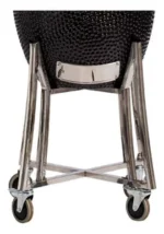 Parrilla Kamado Bbq Grill Kadu K18 Ahumador Ceramico Negro