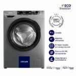 Lavarropas Automático Drean Lcfdr0814sg 8kg 1400rpm Inverter Gris