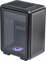 Gabinete Cooler Master MasterFrame 400 Mid Tower Tempered Glass Black s/Fuente
