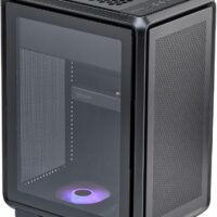 Gabinete Cooler Master MasterFrame 400 Mid Tower Tempered Glass Black s/Fuente