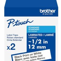 CINTA P/ROTU BROTHER TZE231 12MM NEGRO/BLANCO