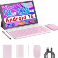 TABLET COOPERS CP20 PRO 10”ANDROID 1518GB RAM 128GBTECLADOFUNDAMOUSE Y LAPIZ-ROSA X003X15E4L