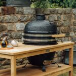 Parrilla Kamado Bbq Grill Kadu K18 Ahumador Ceramico Gris