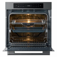 Horno Eléctrico Empotrable Pirolítico Con Air Fry 81 L- 60cm Color Negro