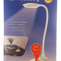 VELADOR REGULABLE - 30 LEDS LUZ FRIA Y 30 LUZ CALIDA - VARIAS INTENSIDADES - TOUCH - CARGA USB (ILRE