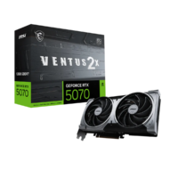 Placa de Video MSI GeForce RTX 5070 VENTUS 2X OC BLACK 12GB