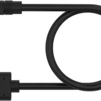 Cable CORSAIR iCUE LINK 1x 600mm con conector 90° negro