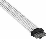 Cable Premium con funda 2x 8-Pin PCIe 12V y 2x6 600W Type 4 Blanco