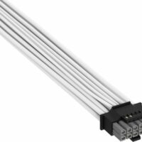 Cable Premium con funda 2x 8-Pin PCIe 12V y 2x6 600W Type 4 Blanco