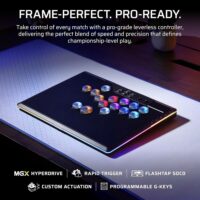 Controlador de juegos CORSAIR Novablade Pro Wireless Hall Effect Leverless Controller RGB LED MGX v2 Negro