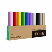 Cricut Maker 2 Rosa Vinilos Multicolor Rollo Pack de Tapetes y Cinta de Transferencia