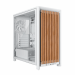 Gabinete CORSAIR FRAME 4000D RS Wood Mid-Tower, Blanco / Madera