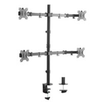 SOPORTE INTELAID CUÁDRUPLE ESCRITORIO CON BASE 13"- 27" CARGA MAX 32 KG