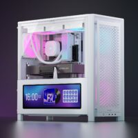 Gabinete CORSAIR FRAME 4000D LCD RS Performance Mid-Tower Blanco